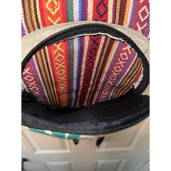 ThreadHeads Himalayan Hemp Tan & Multicolor Backpack - 11"x16" - Picture 7 of 7